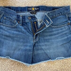 Lucky Brand Indigo Denim Cutoff Shorts
